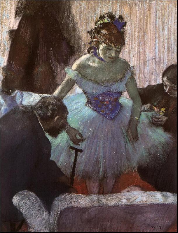 Edgar Degas Before the Entrance on Stage oil painting picture